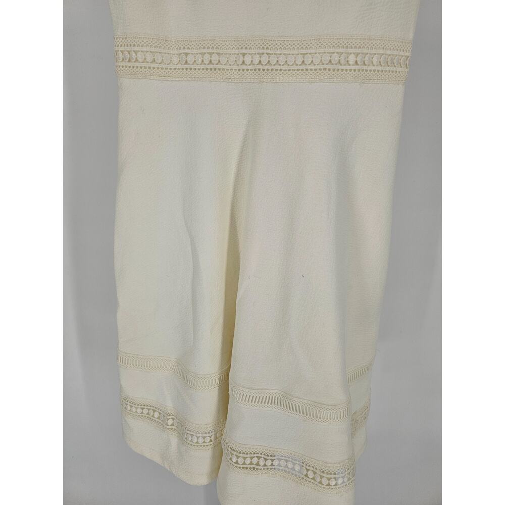 H&M Womens Sz XS Knee Length A Line Dress Cream Ivory NEW - Picture 2 of 5